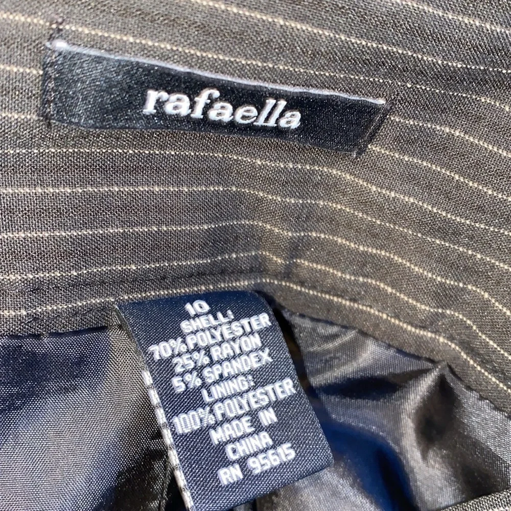 Rafaella black pinstripe skirt size 10